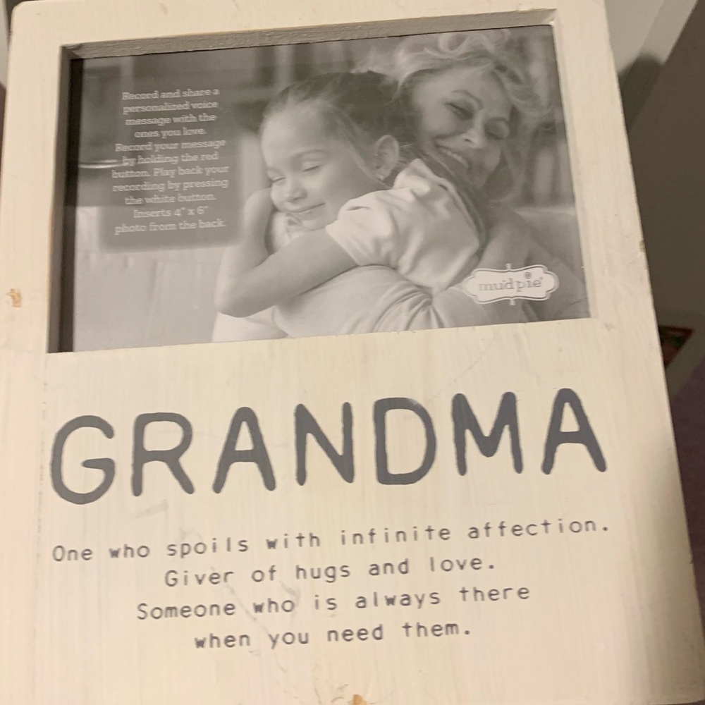 Mud Pie Voice Recorder Frame, 4 x 6, Grandma